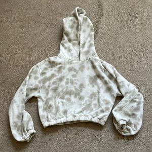 Abercrombie tie dye cropped hoodie